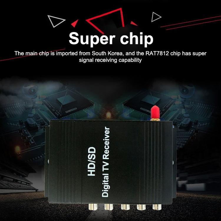 Receptor de TV digital móvil de alta velocidad para automóvil ISDB-T, adecuado para el mercado de Brasil, Perú, Chile, etc. de América del Sur