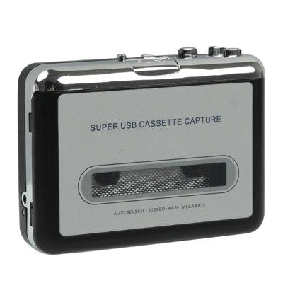 Cinta a PC Super USB Cassette a MP3 Convertidor Captura Audio Reproductor de música, Tape to MP3 Black
