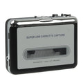 Cinta a PC Super USB Cassette a MP3 Convertidor Captura Audio Reproductor de música, Tape to MP3 Black