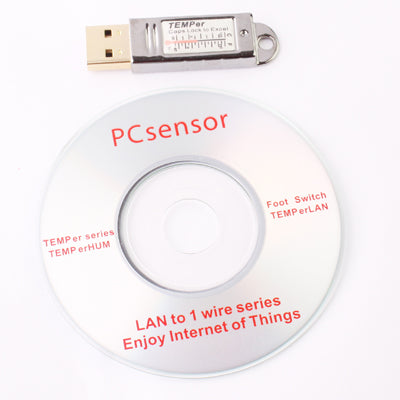 Termómetro USB/Sensor de PC digital integrado, rango de temperatura: -67 grados Fahrenheit a 257 grados Fahrenheit