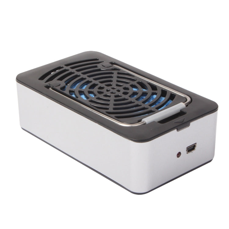 Ventilador de aire acondicionado USB de mano con soporte