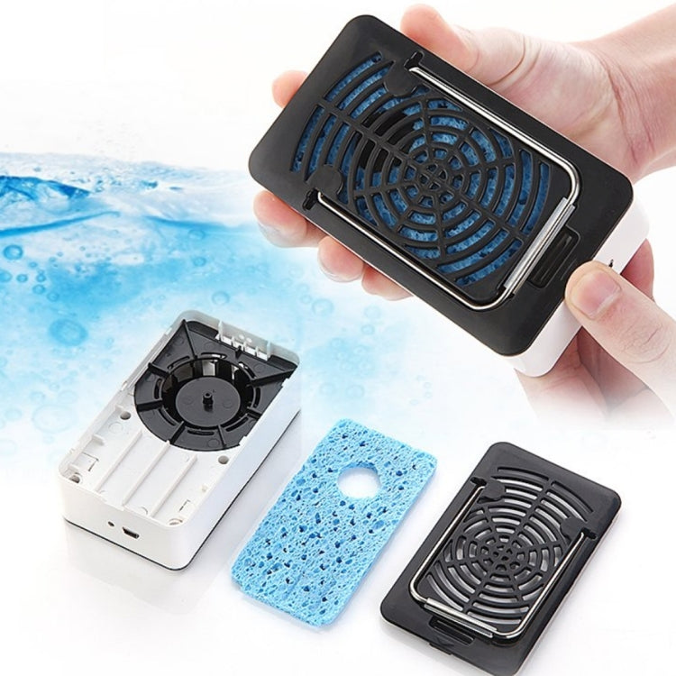 Ventilador de aire acondicionado USB de mano con soporte