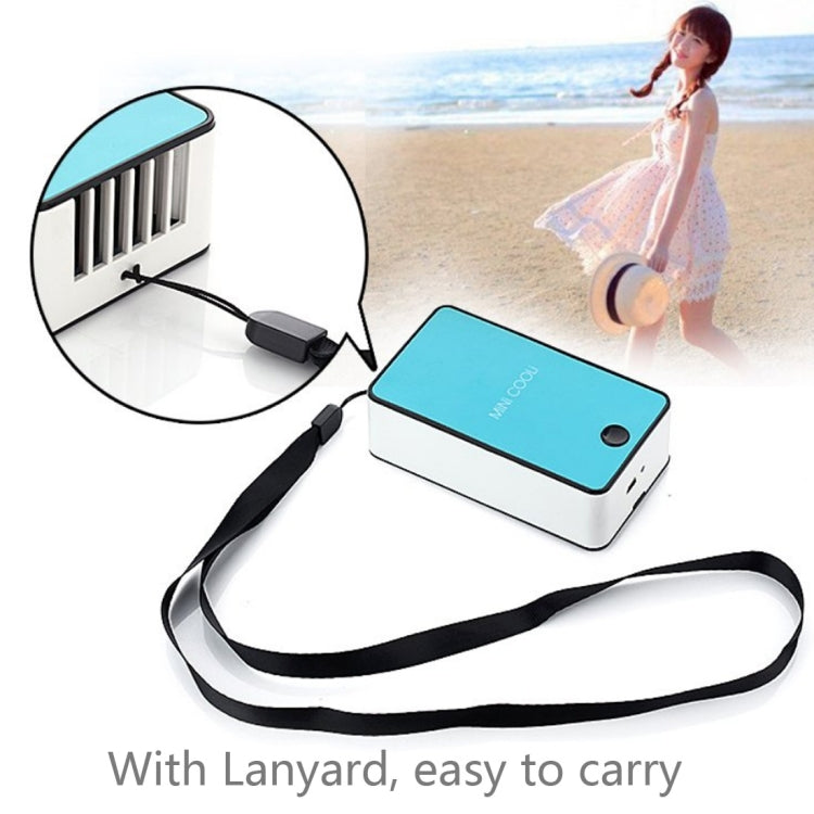 Ventilador de aire acondicionado USB de mano con soporte