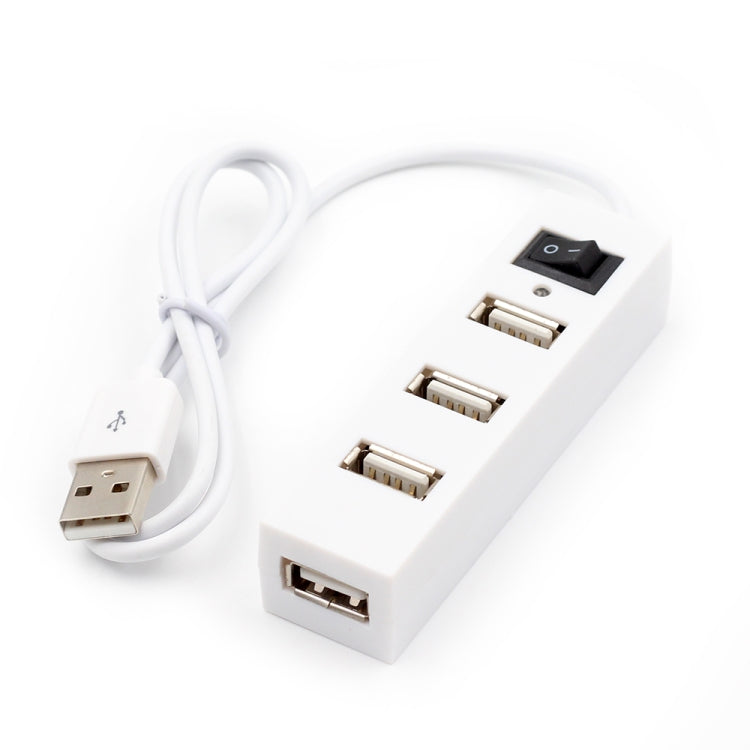 Adaptador divisor USB HUB 2.0 USB de 4 puertos con interruptor, 4 Ports with Switch (White), 4 Ports with Switch (Black)