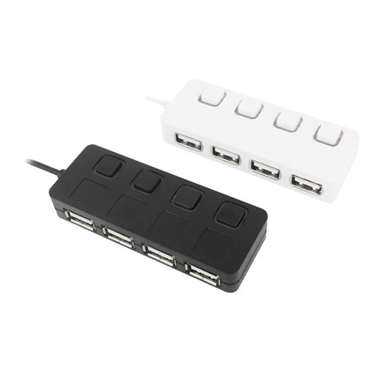 HUB USB 2.0 de 4 puertos con 4 interruptores, 4 Ports with 4 Switch (Black), 4 Ports with 4 Switch (White)