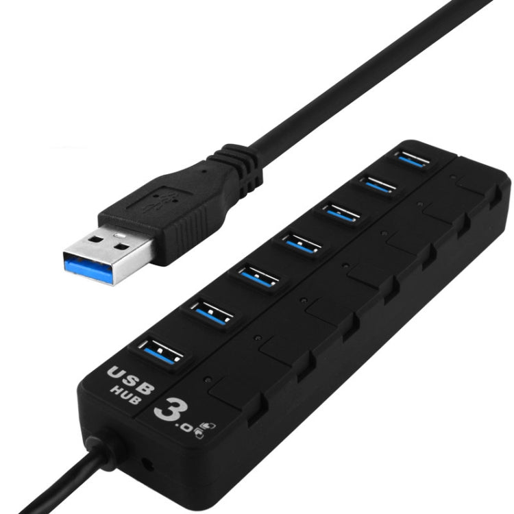 Hub USB 3.0 de 7 puertos con interruptores individuales para cada puerto de transferencia de datos, 7 Ports (White), 7 Ports (Black)