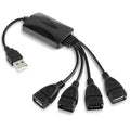Hub universal de cable de alta velocidad USB 2.0 480Mbps de 4 puertos para PC