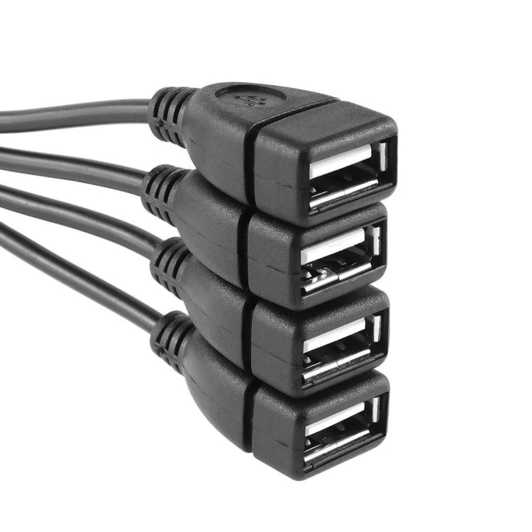 Hub universal de cable de alta velocidad USB 2.0 480Mbps de 4 puertos para PC