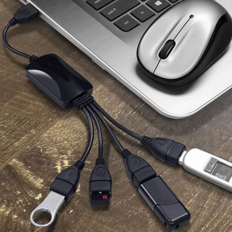 Hub universal de cable de alta velocidad USB 2.0 480Mbps de 4 puertos para PC