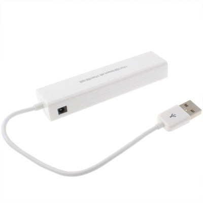 Red USB de 1 puerto con concentrador USB de 3 puertos a tarjeta adaptadora Lan Ethernet RJ45 hembra, USB 2.0