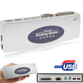 Estación de Acoplamiento USB 2.0 de Alta Velocidad con 8 Puertos (2xUSB 2.0 + Mouse PS2 + Teclado PS2 + RS232 + DB25 + LAN + Upstream),Negro, Docking Station (Silver), Docking Station (Black)