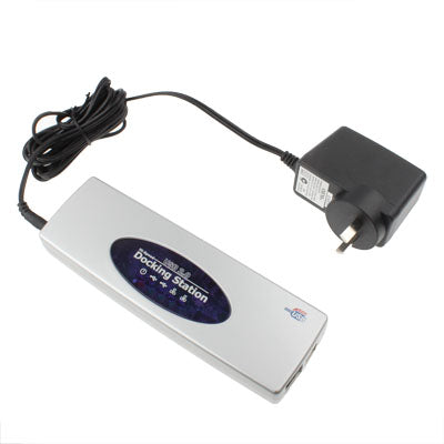 Estación de Acoplamiento USB 2.0 de Alta Velocidad con 8 Puertos (2xUSB 2.0 + Mouse PS2 + Teclado PS2 + RS232 + DB25 + LAN + Upstream),Negro, Docking Station (Silver), Docking Station (Black)