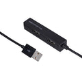 HUB USB 2.0 de 4 puertos de alta velocidad, USB Splitter(Black)