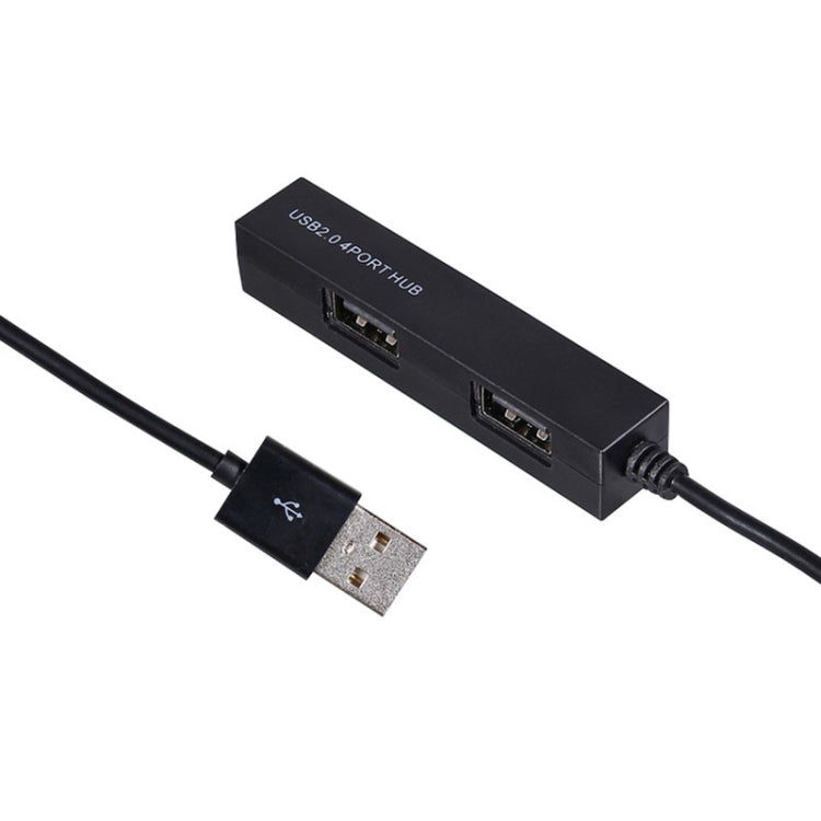 HUB USB 2.0 de 4 puertos de alta velocidad, USB Splitter(Black)