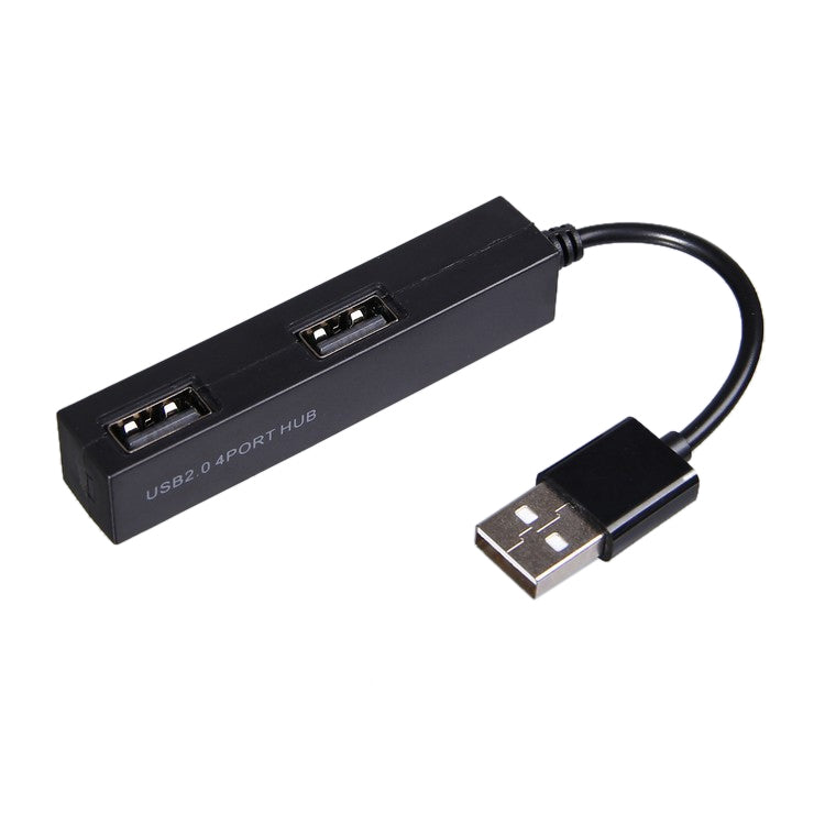 HUB USB 2.0 de 4 puertos de alta velocidad, USB Splitter(Black)