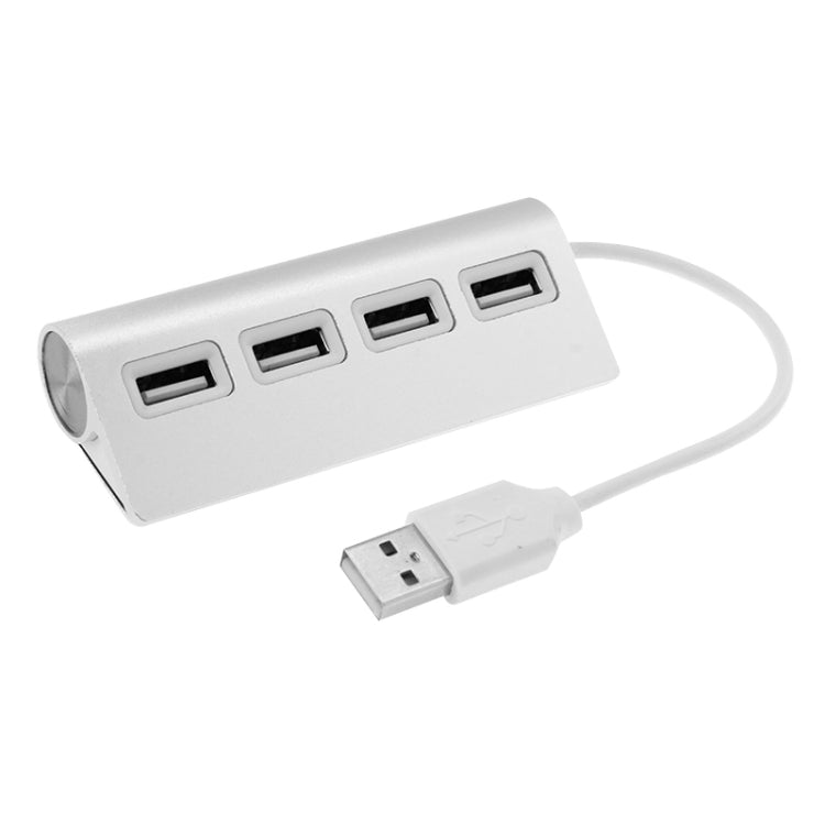 Alta velocidad 480Mbps 4 puertos USB 2.0 HUB Mini divisor USB de aluminio