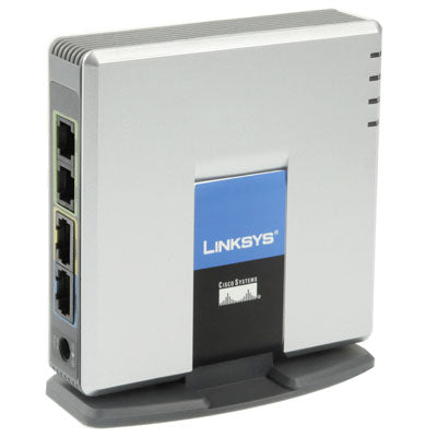 Adaptador de teléfono VOIP PSTN LINKSYS SPA2102 desbloqueado con 2 puertos FXS + WAN, 2x FXS + WAN Port