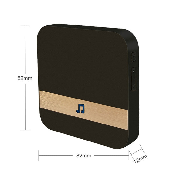 Receptor de timbre B10, 52 campanas, 110dB, herramientas para puerta de casa de bajo consumo de energía, enchufe de EE. UU., CA 90-260V, B10 Gold US Plug, B10 Black US Plug, B10 White US Plug