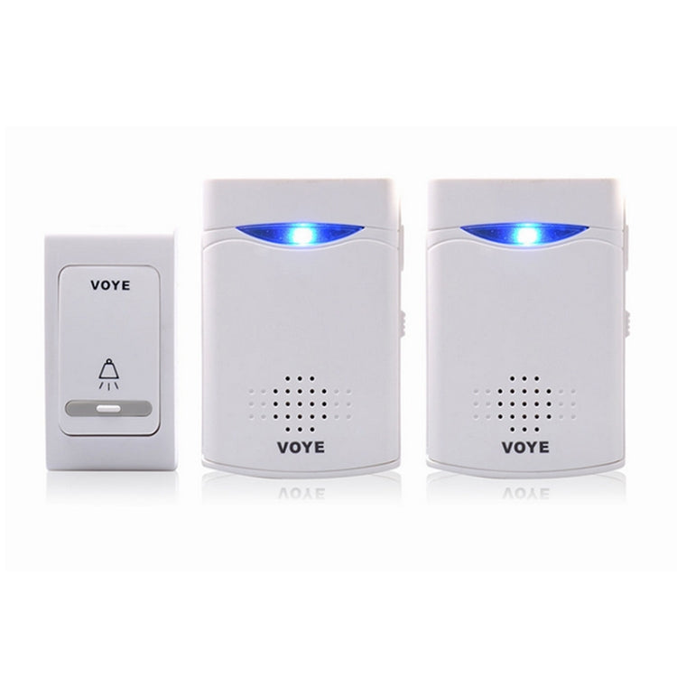 Timbre de puerta con timbre de control remoto inalámbrico VOYE V006B2 con doble receptor, V006B2