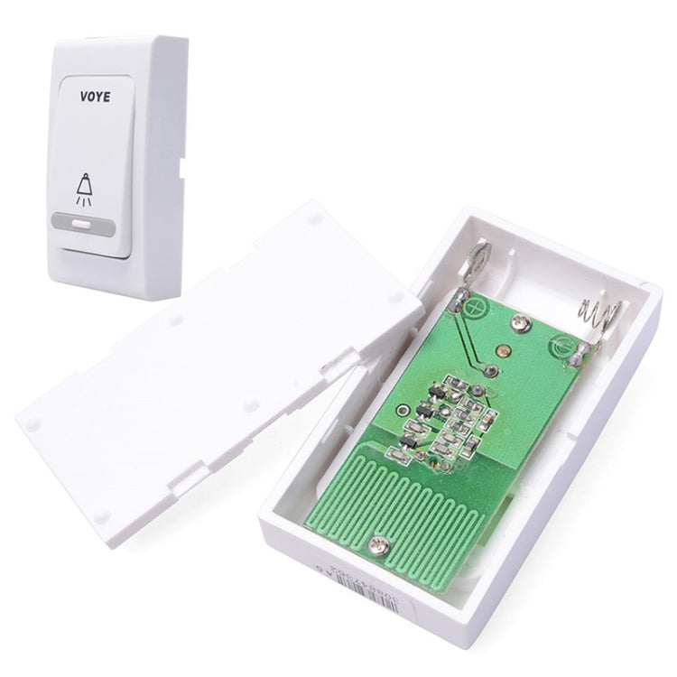 Timbre de puerta con timbre de control remoto inalámbrico VOYE V006B2 con doble receptor, V006B2