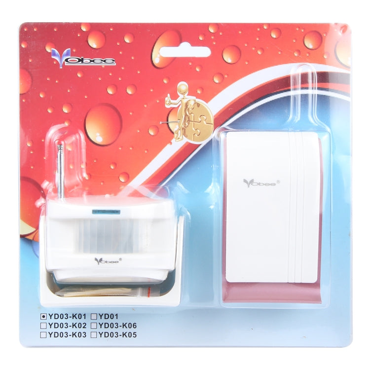 Timbre de puerta inalámbrico por inducción humana YD-03-K01 CC, enchufe UE, YD-03-K01