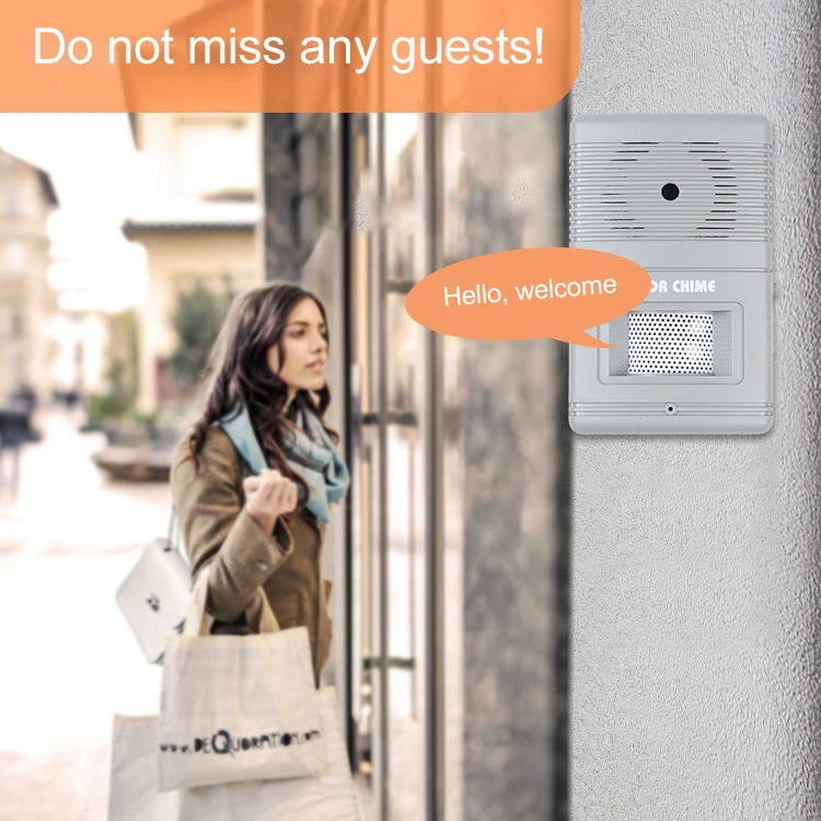 Timbre de puerta de alerta de entrada de alarma de visitante inalámbrico 300D, 300D