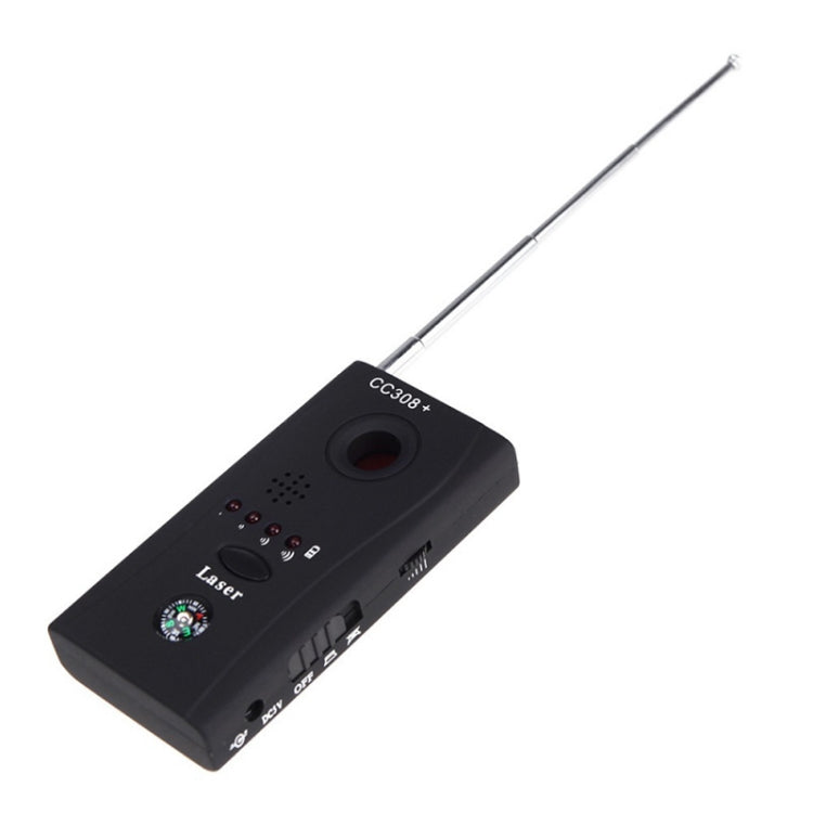 CC308+ Detector de lente de cámara inalámbrico múltiple Señal de onda de radio Detecta buscador de dispositivos RF GSM de rango completo, CC308+