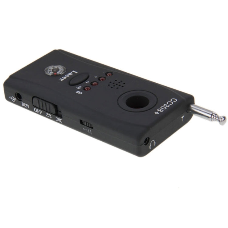 CC308+ Detector de lente de cámara inalámbrico múltiple Señal de onda de radio Detecta buscador de dispositivos RF GSM de rango completo, CC308+