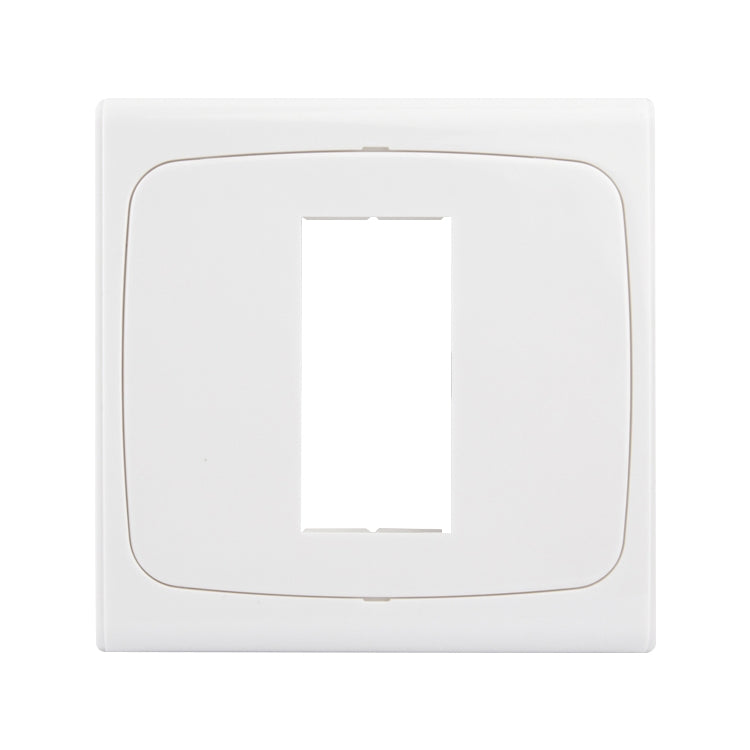 Placa de pared con tornillo para inserciones en blanco - 1 orificio, uso en todo el mundo