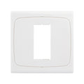 Placa de pared con tornillo para inserciones en blanco - 1 orificio, uso en todo el mundo