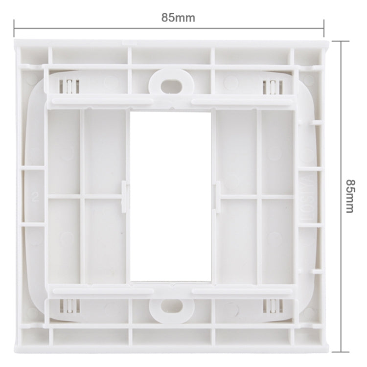 Placa de pared con tornillo para inserciones en blanco - 1 orificio, uso en todo el mundo