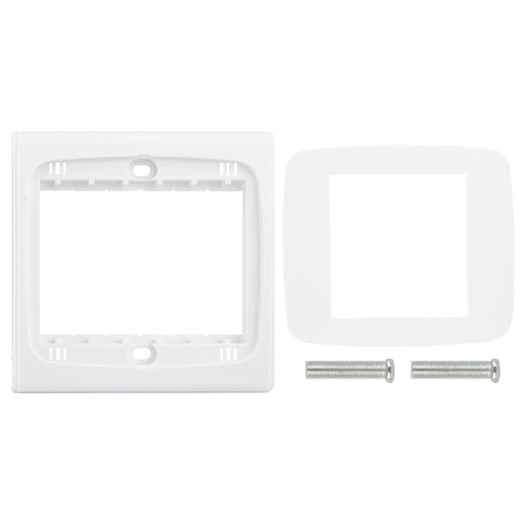 Placa de pared con tornillo para inserciones en blanco - 3 orificios, uso en todo el mundo