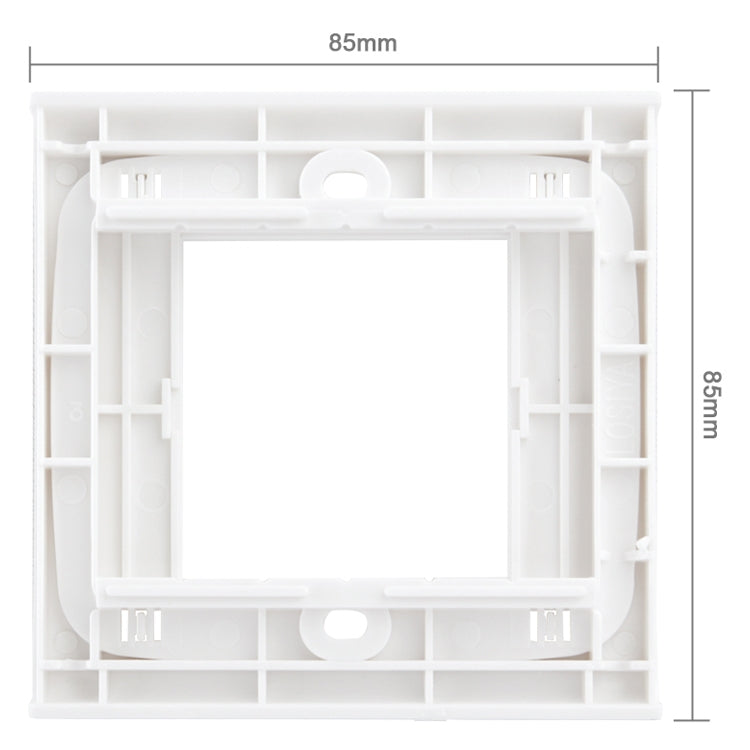 Placa de pared con tornillo para inserciones en blanco - 3 orificios, uso en todo el mundo