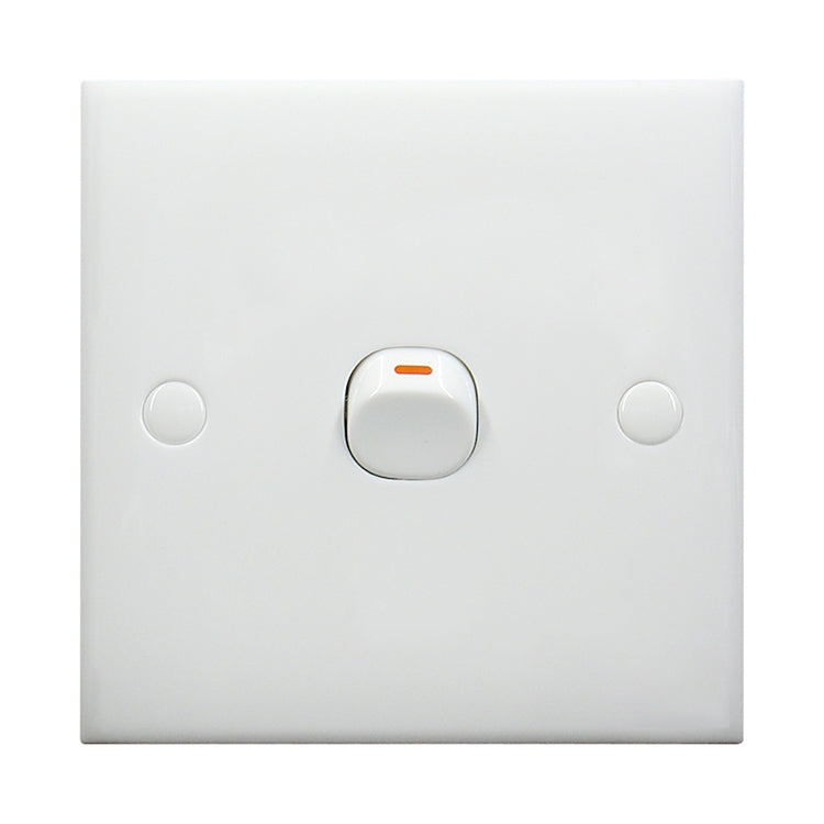 Interruptor de pared eléctrico (Tamaño: 86 x 86 mm), 1 Switch