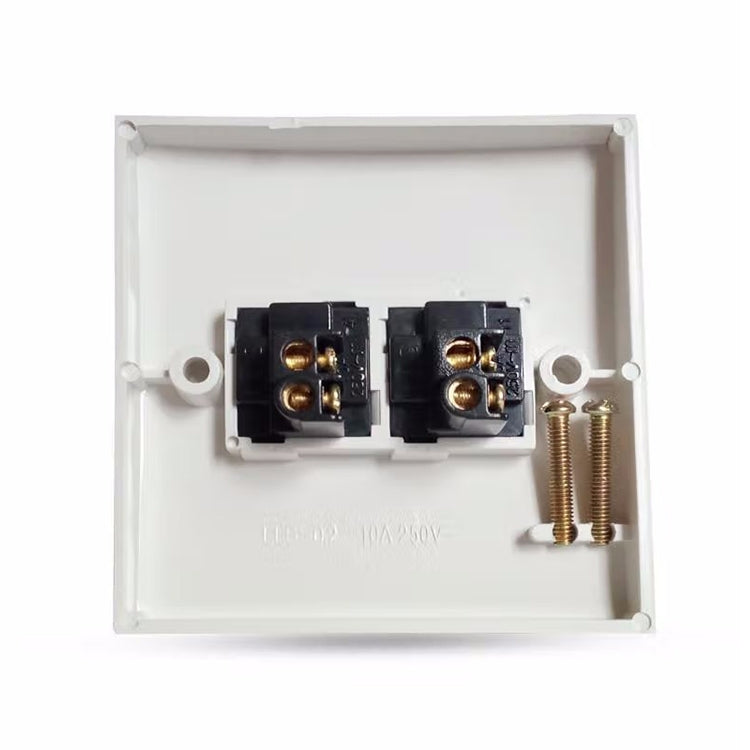 Interruptor de pared eléctrico (Tamaño: 86 x 86 mm), 2 Switch