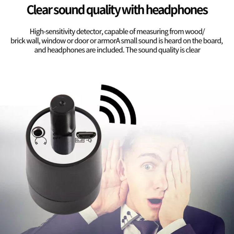 Potente dispositivo de escucha de Audio, amplificador de oído plegable, vigilancia de escucha de puerta de pared con auricular