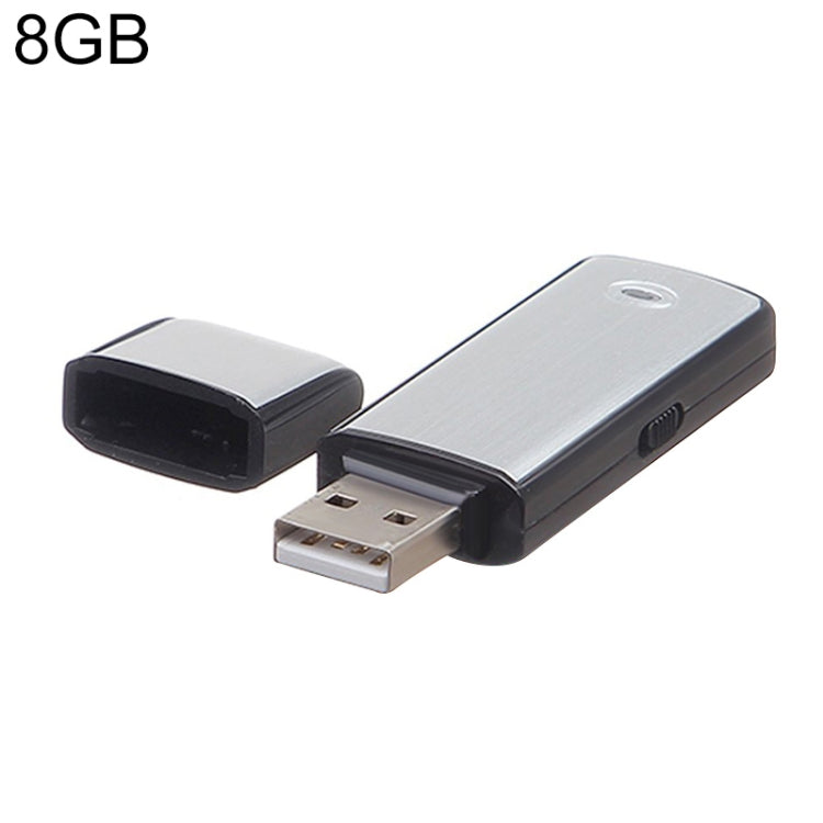 Grabadora de voz USB + disco flash USB de 8 GB, 8GB