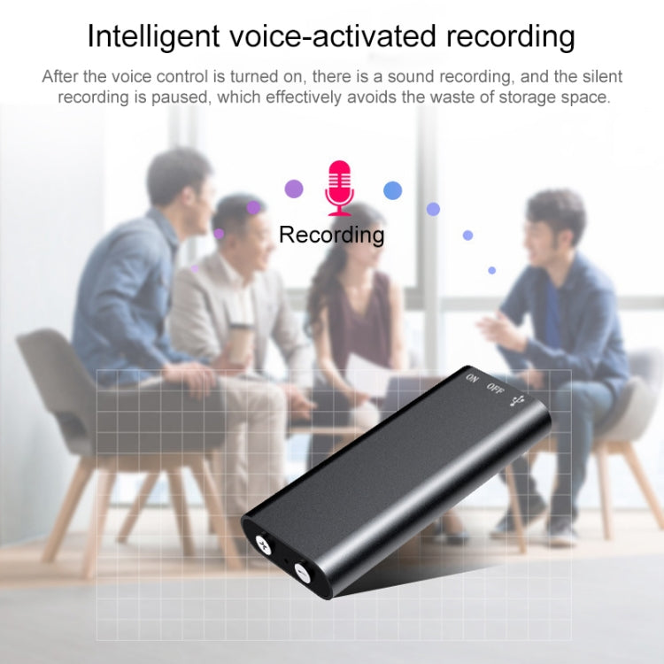 Mini grabadora de voz 3 en 1 + disco flash de 8 GB + reproductor MP3