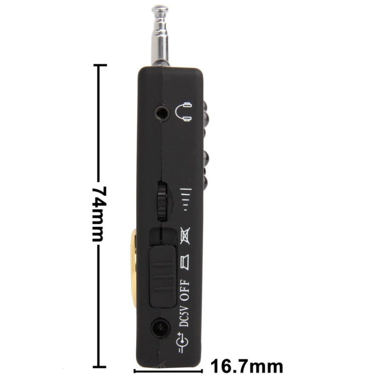 Detector integral de rango completo Detector de audio y video, CX007