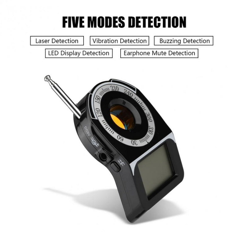 Detector de banda completa CC-309 con pantalla LED, rango de frecuencia de detección: 1MHz-6500MHz, CC-309