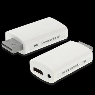 Convertidor HDMI Full HD 1080P para Wii, tamaño: 73 x 37 x 20 mm