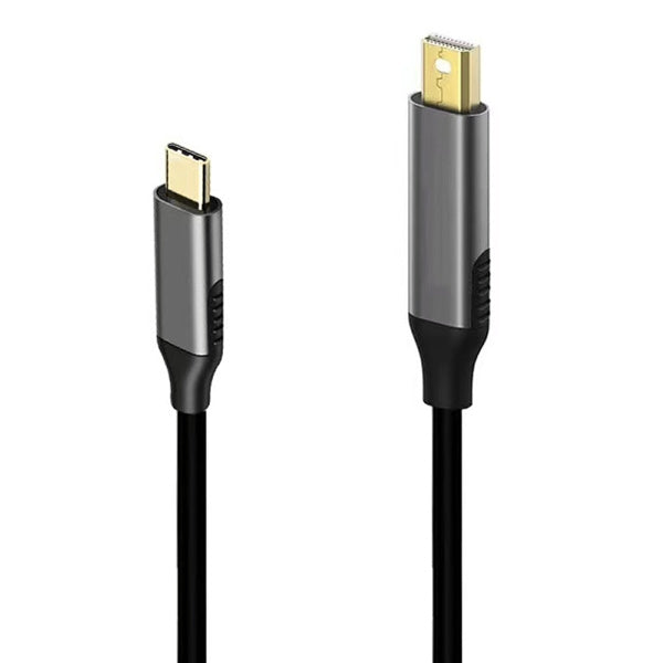 Cable adaptador Mini DisplayPort macho a USB-C / Type-C macho de 1,8 m