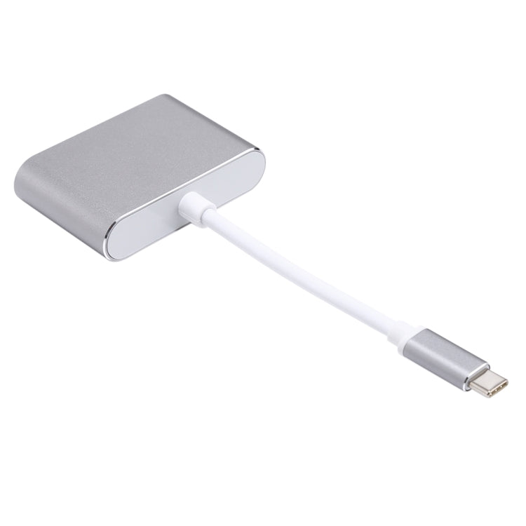 Adaptador divisor de concentrador 2 en 1 VGA y HDMI hembra a USB-C / Type-C macho, VGA+HDMI