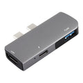 Doble puerto USB-C / Type-C a PD + USB 3.0 + Adaptador HUB de extensión multifuncional HDMI