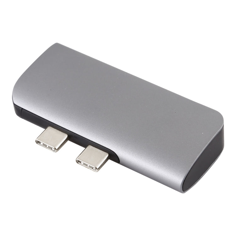 Doble puerto USB-C / Type-C a PD + USB 3.0 + Adaptador HUB de extensión multifuncional HDMI