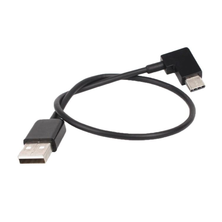 Cable conector de datos de ángulo recto USB a USB-C / Type-C de 30 cm para DJI SPARK / MAVIC PRO / Phantom 3 y 4 / Inspire 1 y 2, USB to USB-C / Type-C