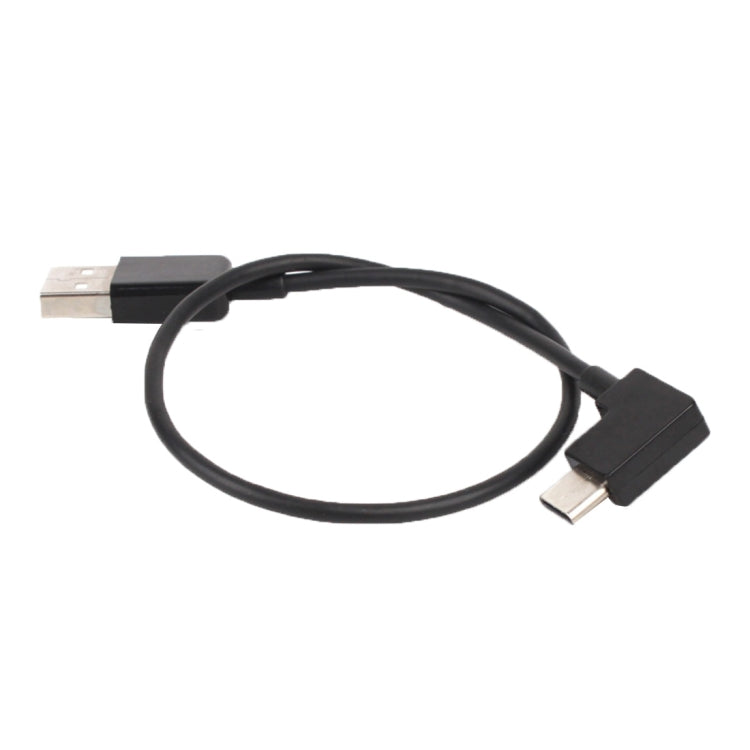 Cable conector de datos de ángulo recto USB a USB-C / Type-C de 30 cm para DJI SPARK / MAVIC PRO / Phantom 3 y 4 / Inspire 1 y 2, USB to USB-C / Type-C