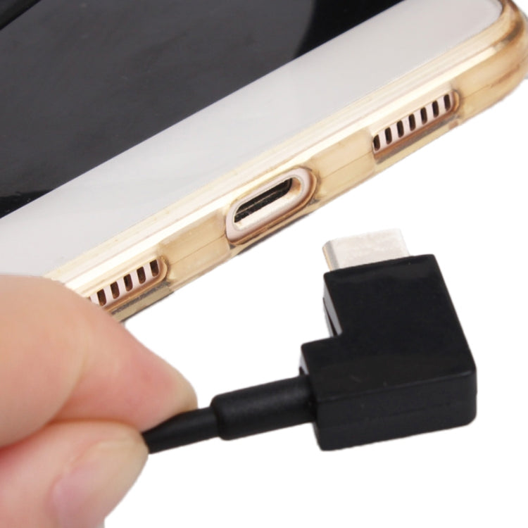 Cable conector de datos de ángulo recto USB a USB-C / Type-C de 30 cm para DJI SPARK / MAVIC PRO / Phantom 3 y 4 / Inspire 1 y 2, USB to USB-C / Type-C