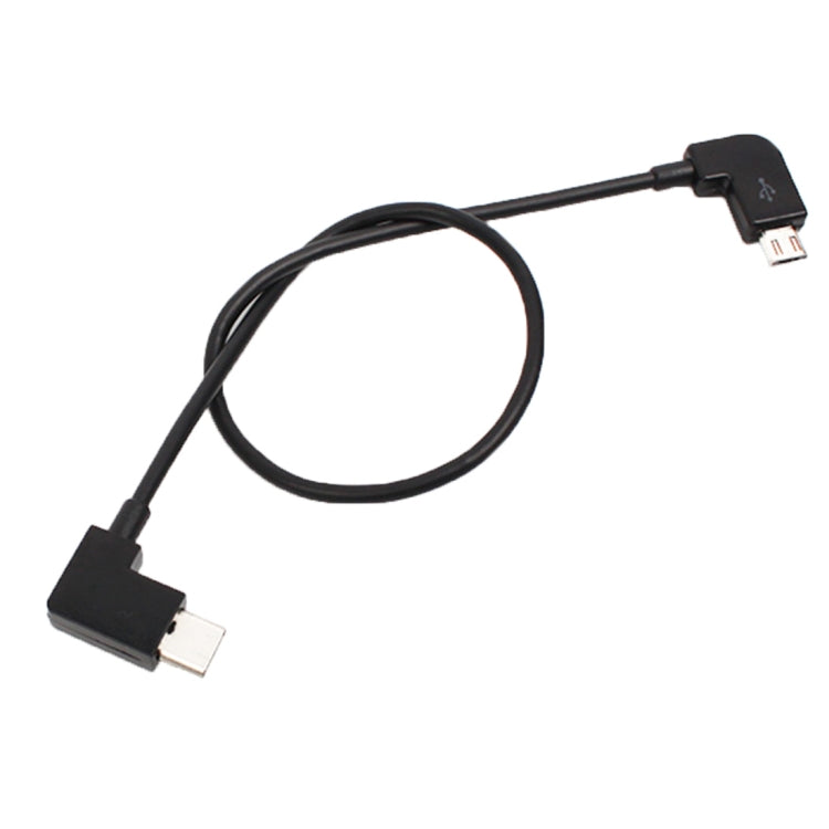 Conector de cable de datos de conversión Micro USB a USB-C / Type-C de 30 cm para control remoto DJI MAVIC PRO y SPARK, teléfonos inteligentes y tabletas, Micro USB to USB-C / Type-C