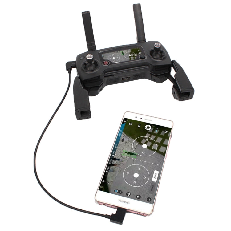 Conector de cable de datos de conversión Micro USB a USB-C / Type-C de 30 cm para control remoto DJI MAVIC PRO y SPARK, teléfonos inteligentes y tabletas, Micro USB to USB-C / Type-C
